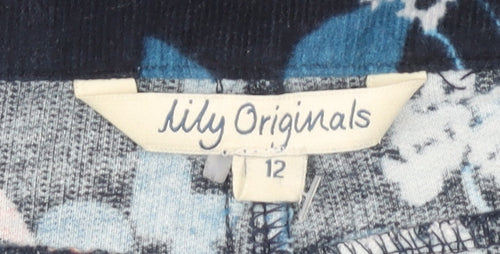 Lily Originals Women's Multicoloured Floral Skirt - Size 12