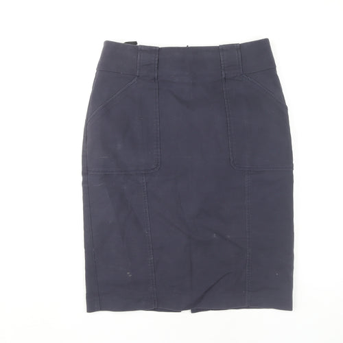 Marks and Spencer Women's Blue Pencil Skirt, Size 10