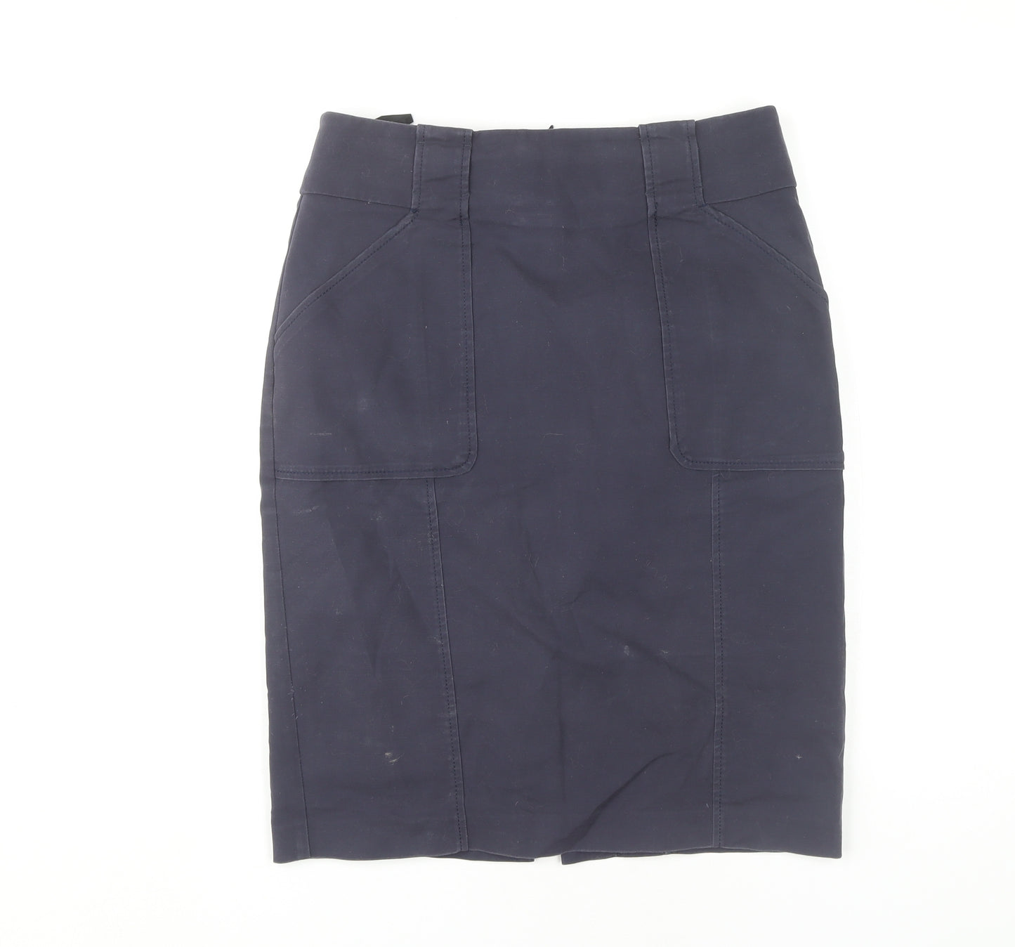 Marks and Spencer Women's Blue Pencil Skirt, Size 10