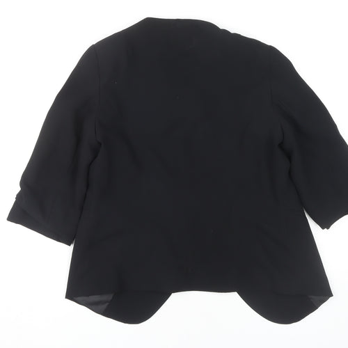 Monsoon Women's Black 3/4 Sleeve Blazer Size 10