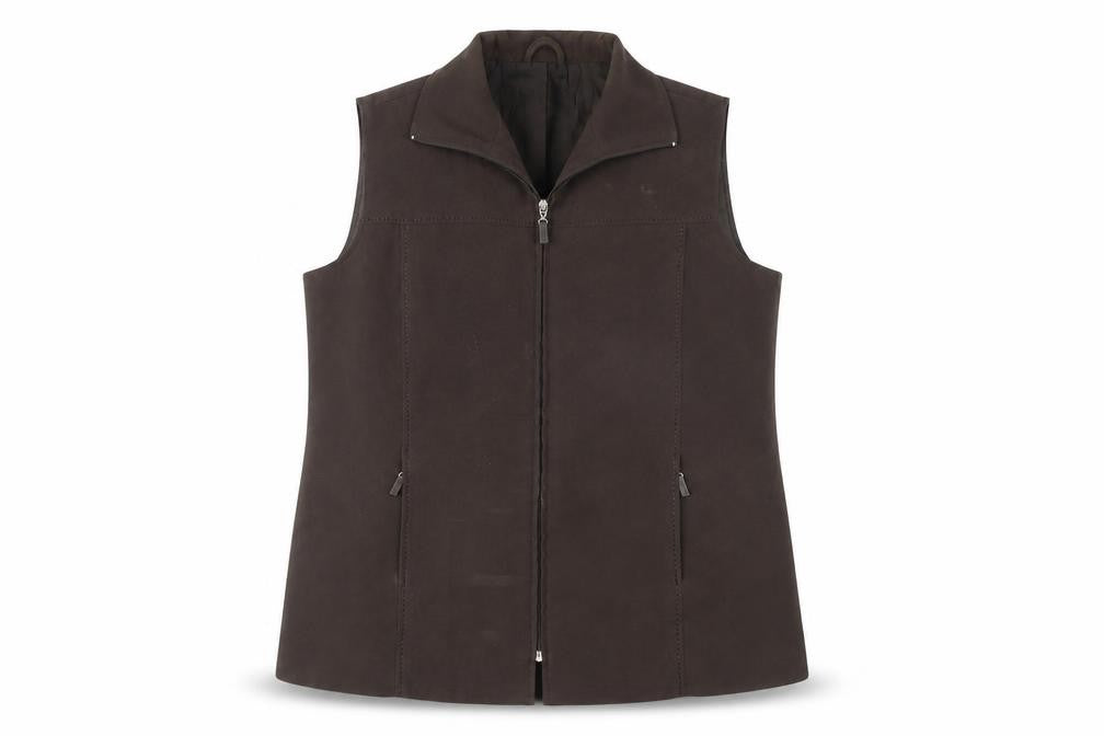 Front view of Joella Di Marco Women's Brown Waistcoat L