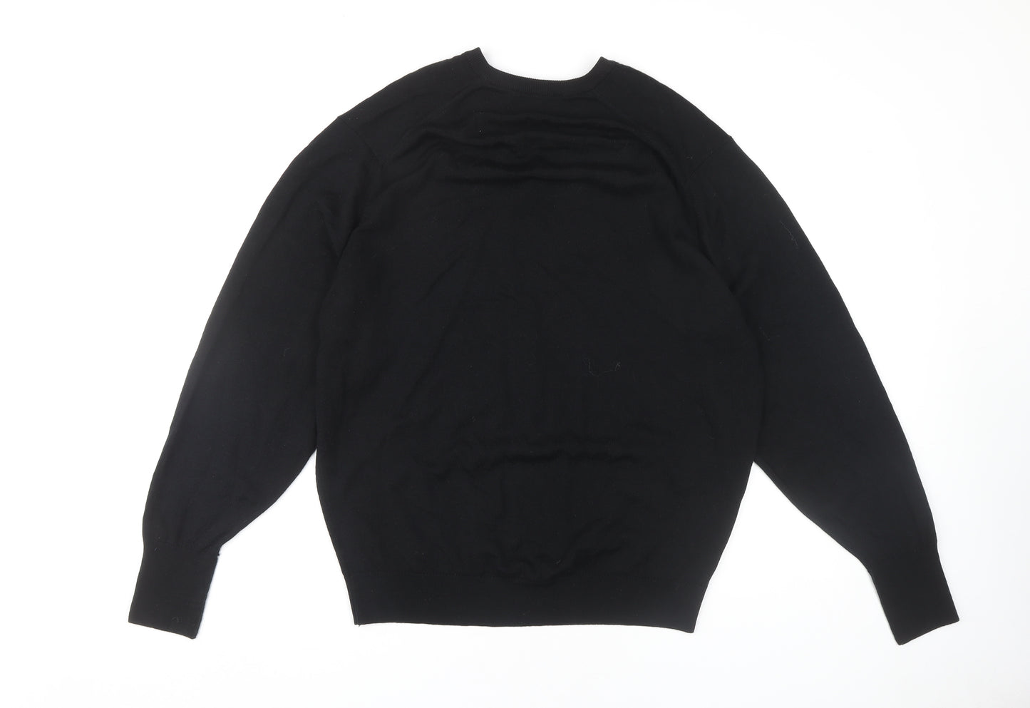 Hodgson Men's XL Black V-Neck Pullover Jumper