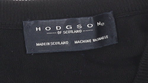 Hodgson Men's XL Black V-Neck Pullover Jumper
