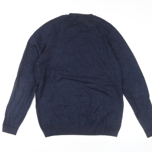 Next Men's Blue Pullover Jumper, Medium, Crew Neck