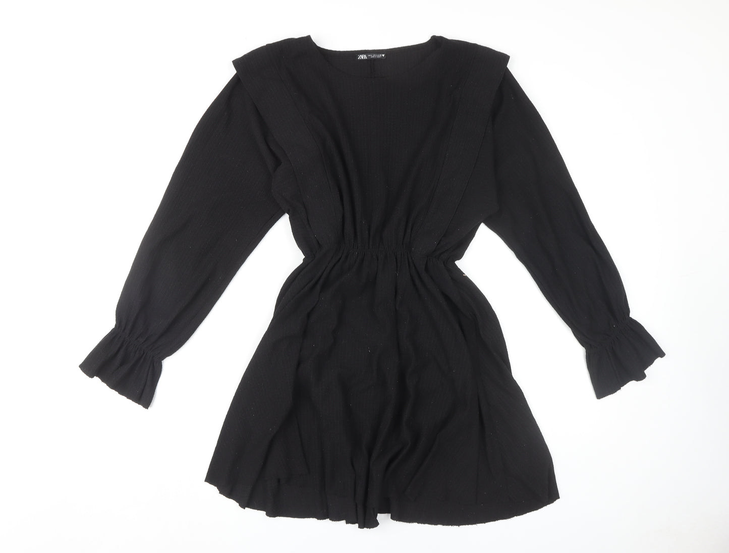 Zara Women Black Long Sleeve Dress Size 12
