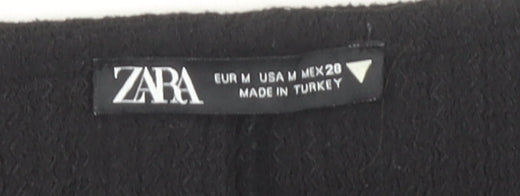 Zara Women Black Long Sleeve Dress Size 12