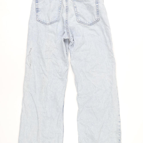 H&M Women’s Blue Wide-Leg Jeans Size 10