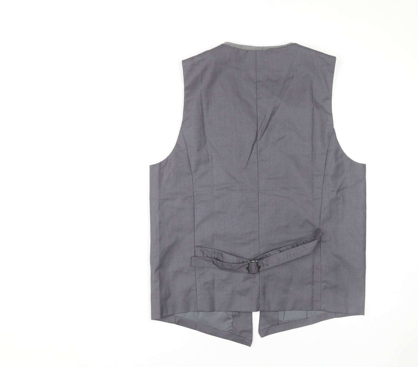 DELIE Men's Grey Suit Waistcoat Size 2XL