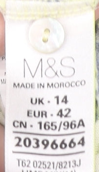 Marks and Spencer Women's Floral T-Shirt, Size 14