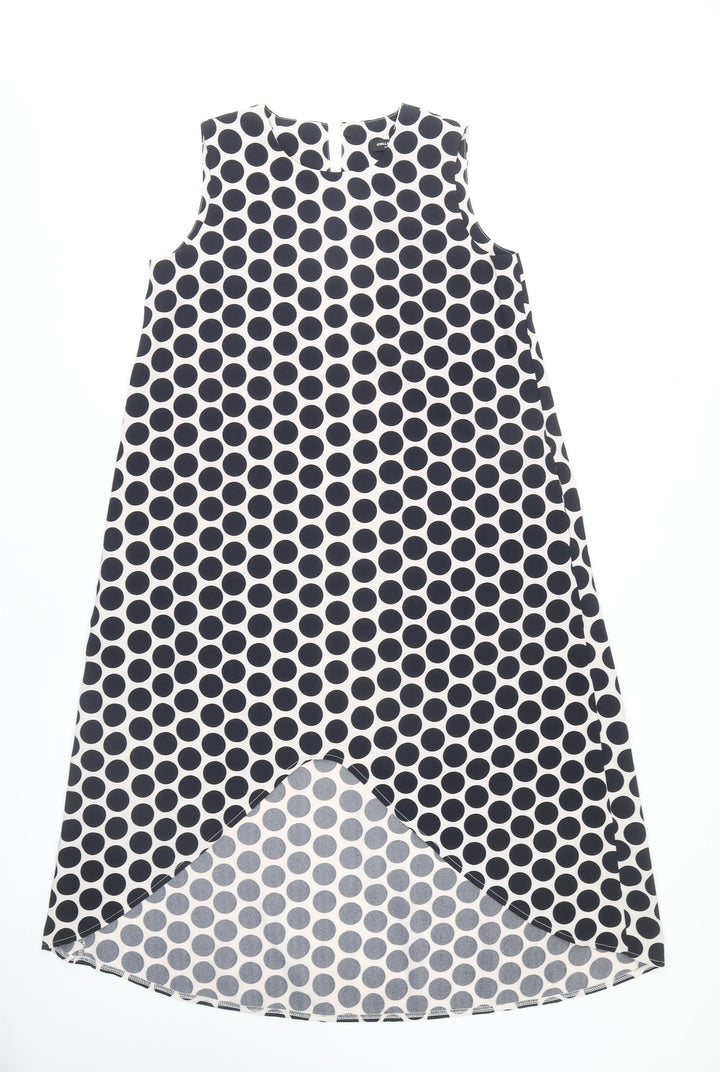Collection London Women's Black Polka Dot Shift Dress