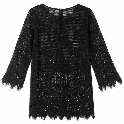 Next Women's Black Lace Shift Dress Size 12 Party Wear