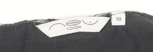 New Look Women's Black Mini Skirt Size 10 Lace Accent