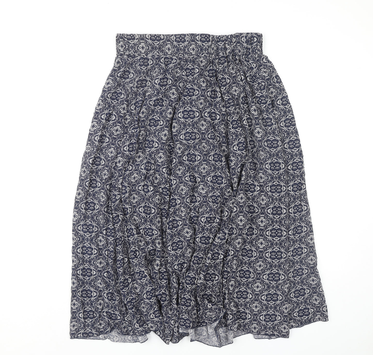 Apricot Women's Geometric Blue Skirt, Size 12