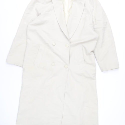 BHS Ivory Women's Overcoat Size 10 - Business Casual