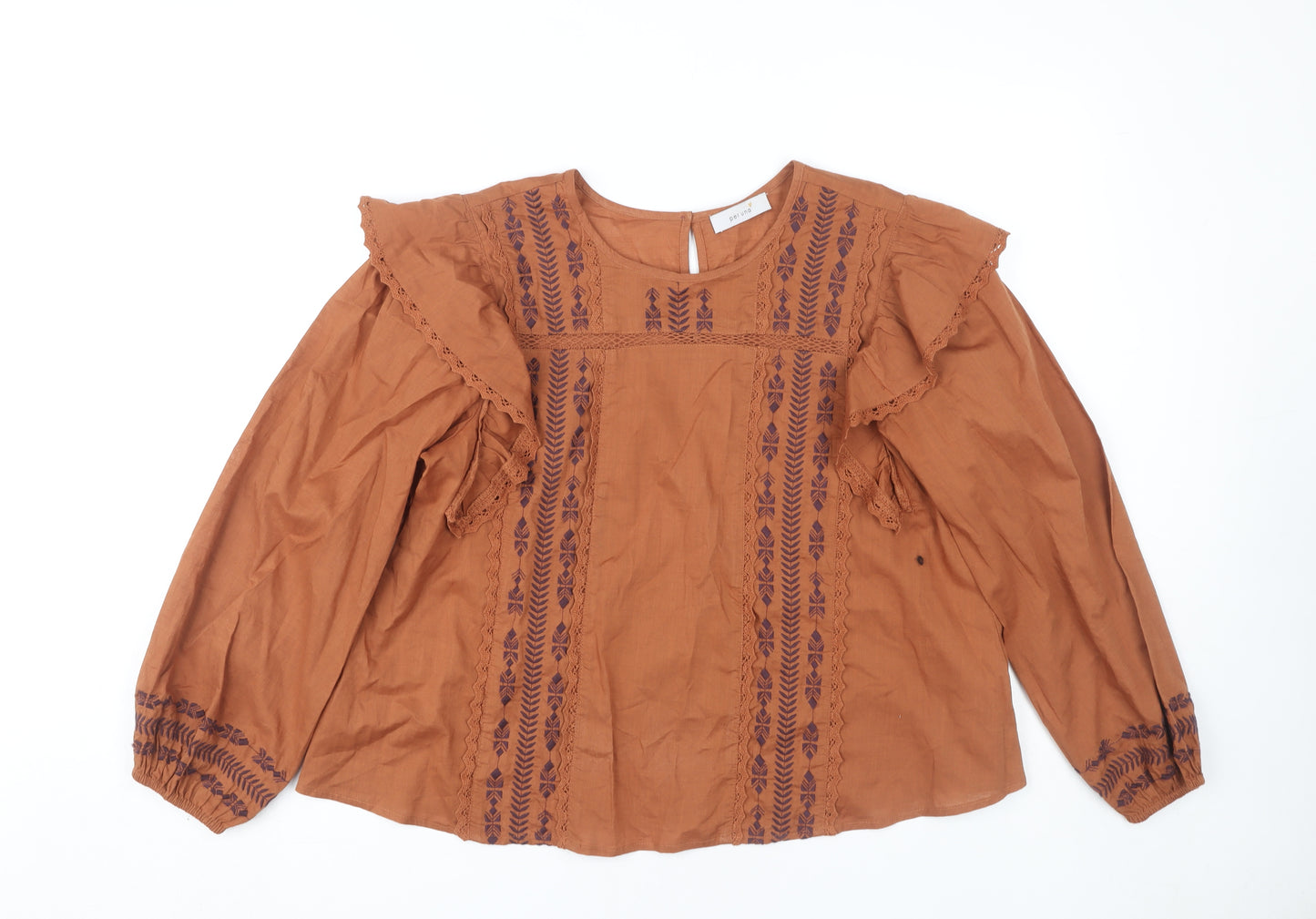 Marks and Spencer Women's Brown Blouse Size 12