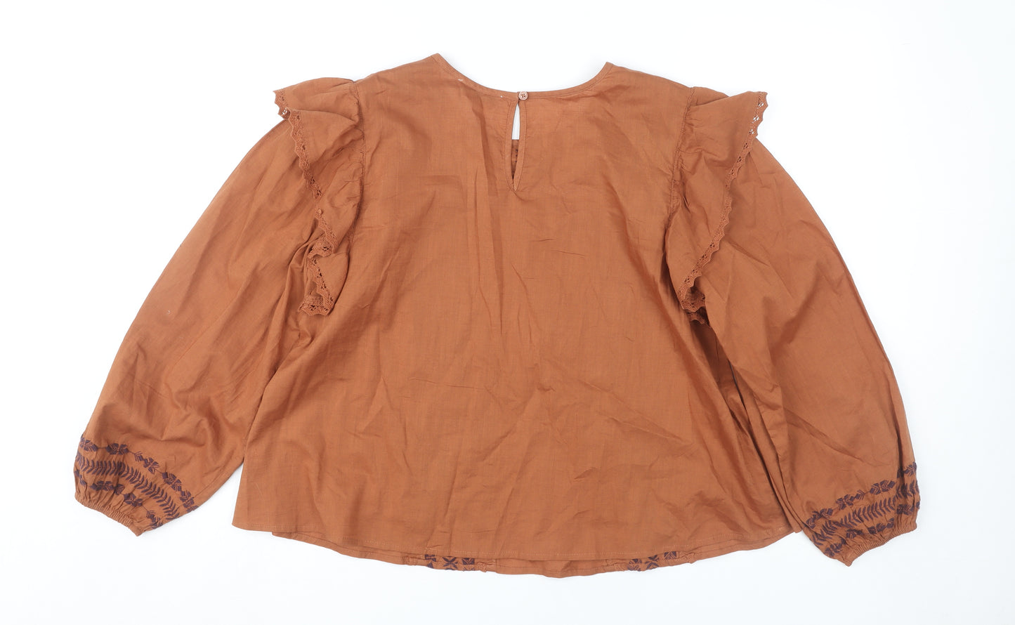 Marks and Spencer Women's Brown Blouse Size 12