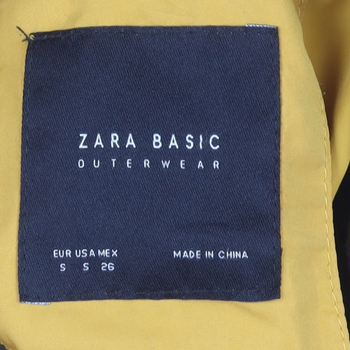 Zara Women's Yellow Puffer Jacket S Casual