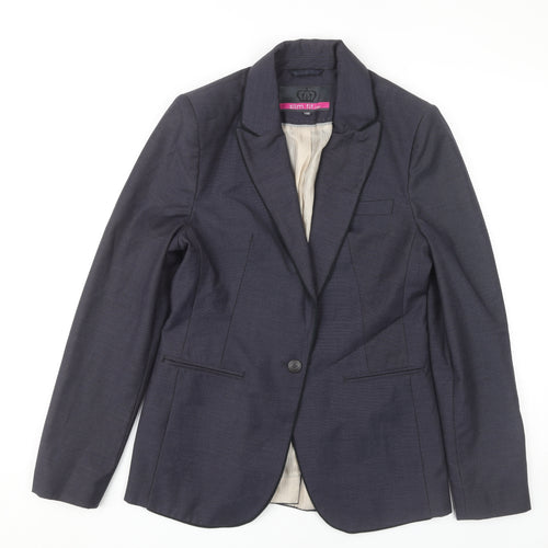 Next Women's Black Blazer Size 10 Slim Fit Jacket