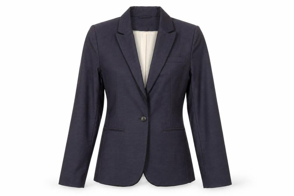 Front view of Next Women's Black Blazer, size 10 Slim, Fit Jacket
