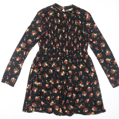 Miss Selfridge Women's Floral Black Dress Size 12