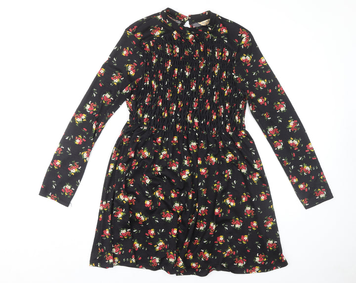 Miss Selfridge Women's Floral Black Dress Size 12