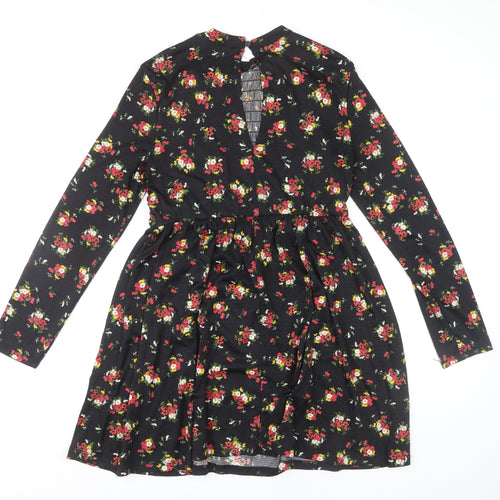 Miss Selfridge Women's Floral Black Dress Size 12
