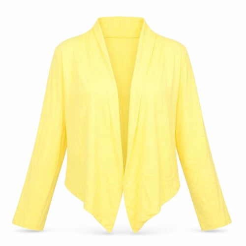 Debenhams Women Yellow Petite Open Front Cardigan Size 10