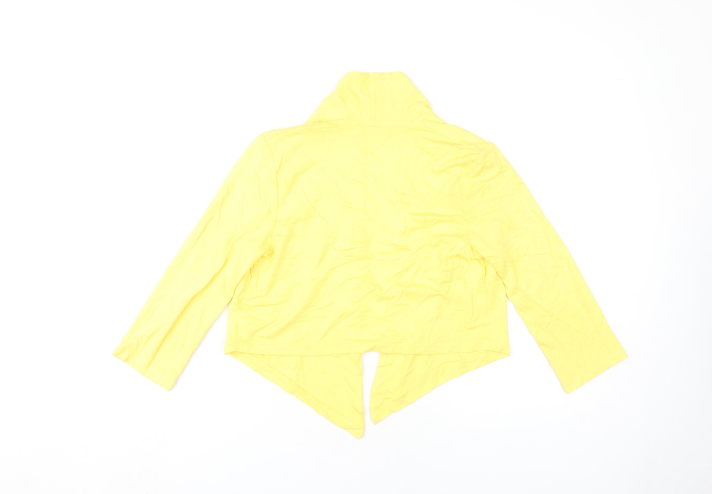 Debenhams Women Yellow Petite Open Front Cardigan Size 10