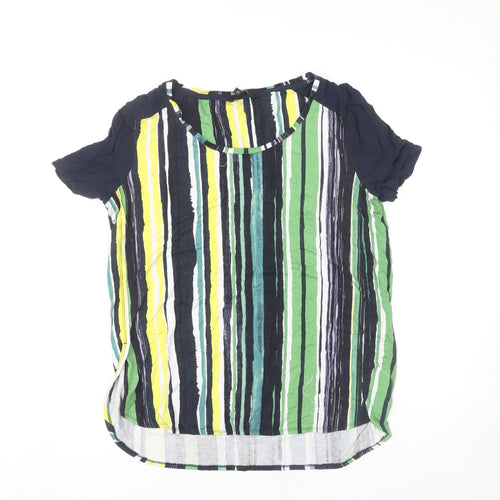 Next Women's Multicoloured Striped T-Shirt Size 10