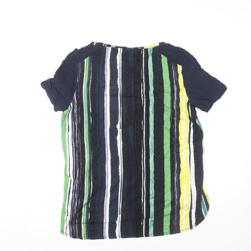 Next Women's Multicoloured Striped T-Shirt Size 10