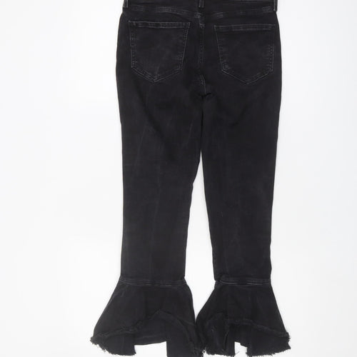 River Island Women’s Flared Black Jeans, Size 10
