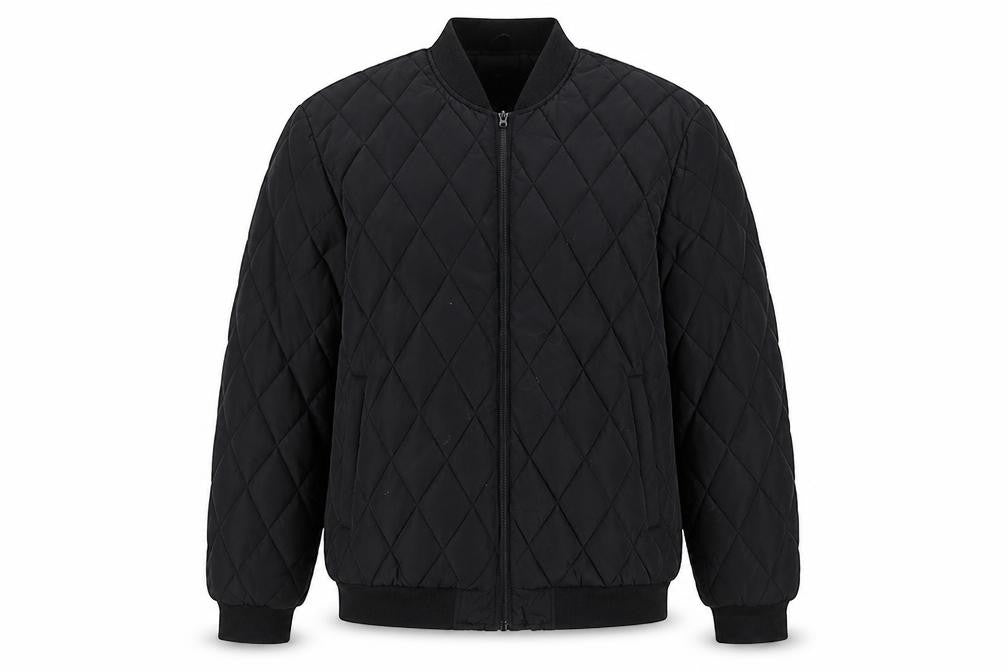 SMOG Men's Black XL Basic Quilted Jacket