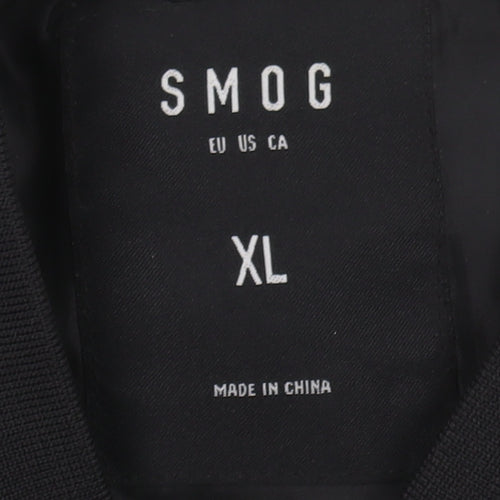 SMOG Men's Black XL Basic Quilted Jacket
