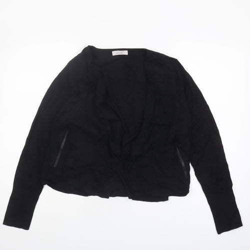 Marks and Spencer Black Women's Open Front Cardigan, Size 12