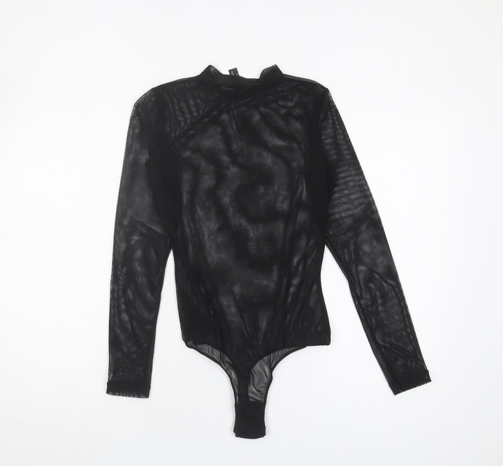 Ann Summers Women's Black Mesh Bodysuit, Size S, Party Wear