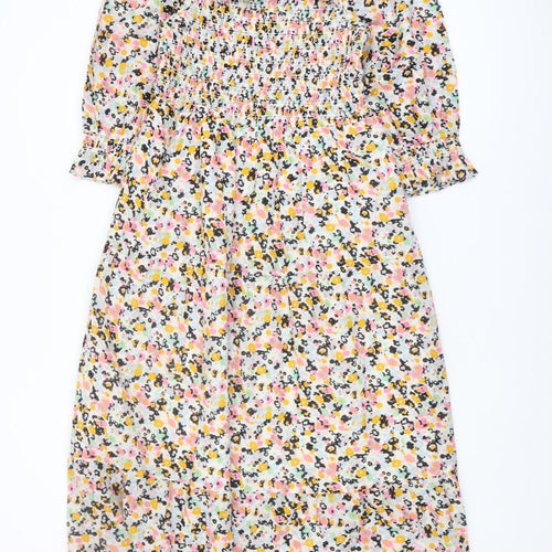 Marks and Spencer Women's Multicoloured Floral Dress, Size 10