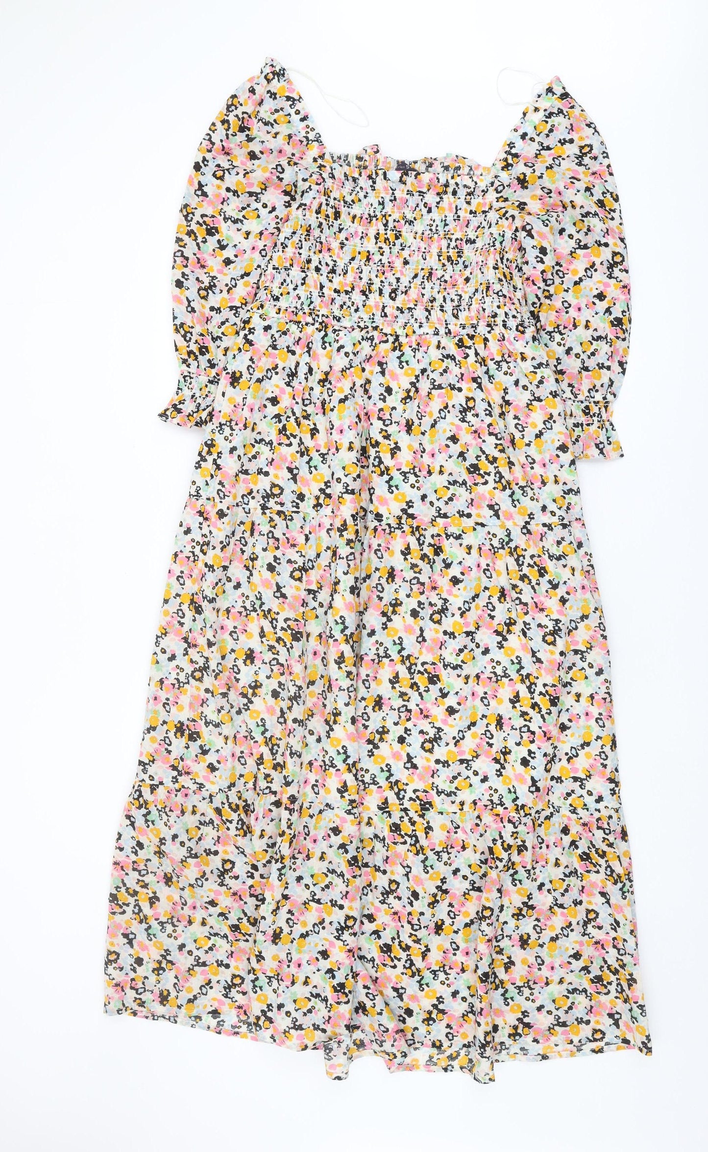 Marks and Spencer Women's Multicoloured Floral Dress, Size 10