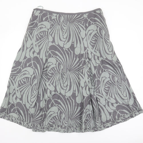 Per Una Women's Grey A-Line Skirt Size 16