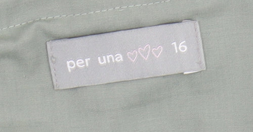 Per Una Women's Grey A-Line Skirt Size 16