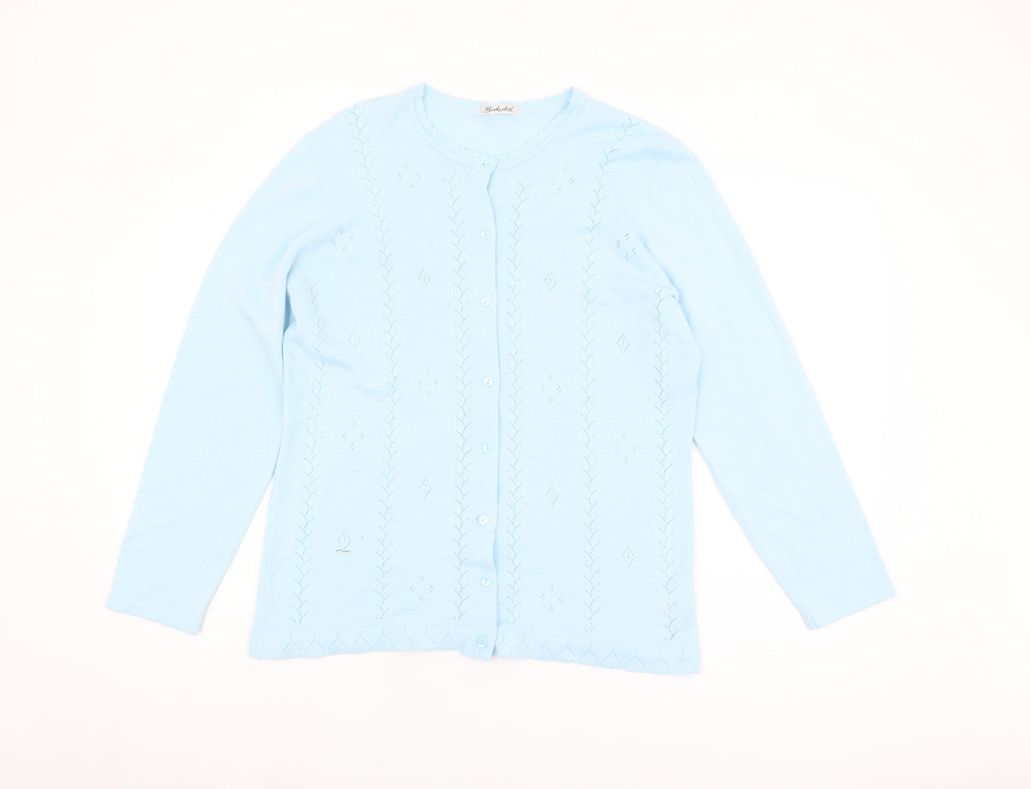 Berketex Women's Blue Cardigan, Size 16, Button Accents