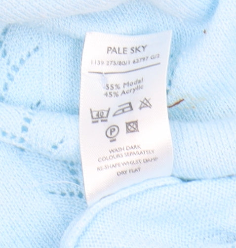 Berketex Women's Blue Cardigan, Size 16, Button Accents