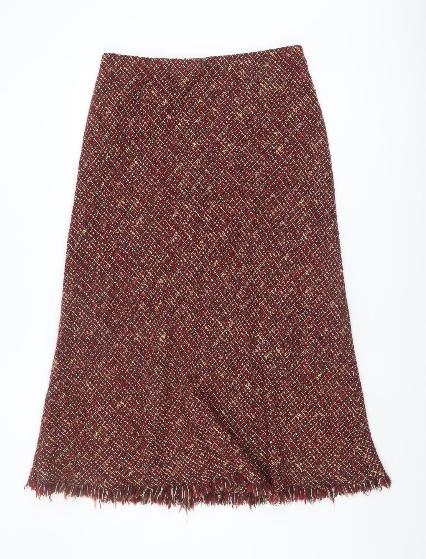 Marks and Spencer Women's Geometric Tweed Skirt, Size 16