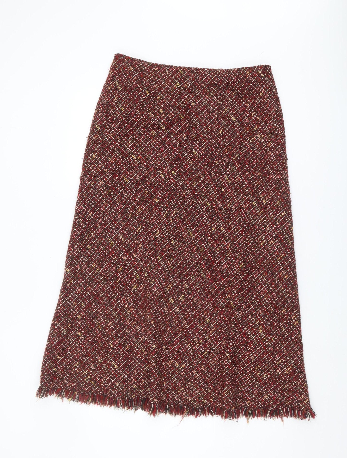 Marks and Spencer Women's Geometric Tweed Skirt, Size 16