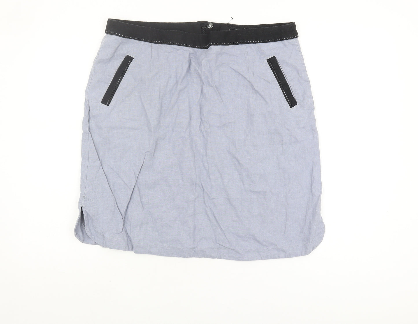 Next Women's Grey Pocketed Skirt Size 16