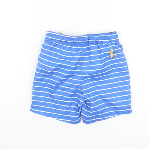 Joules Boys Blue Striped Gruffalo Shorts, 5 Years