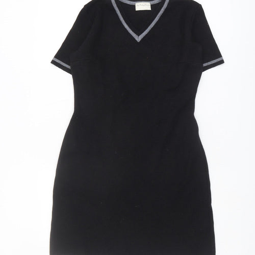 Bay Trading Women's Black T-Shirt Dress Size 12