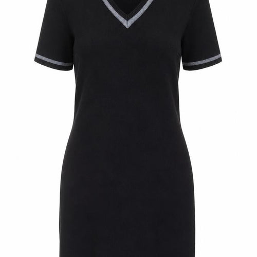 Bay Trading Women's Black T-Shirt Dress Size 12