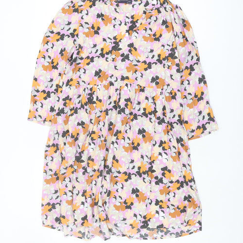 Marks and Spencer Petite Floral Dress, Size 10, Multicoloured