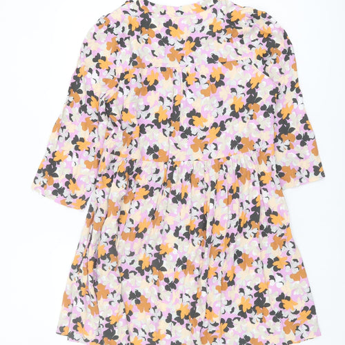Marks and Spencer Petite Floral Dress, Size 10, Multicoloured
