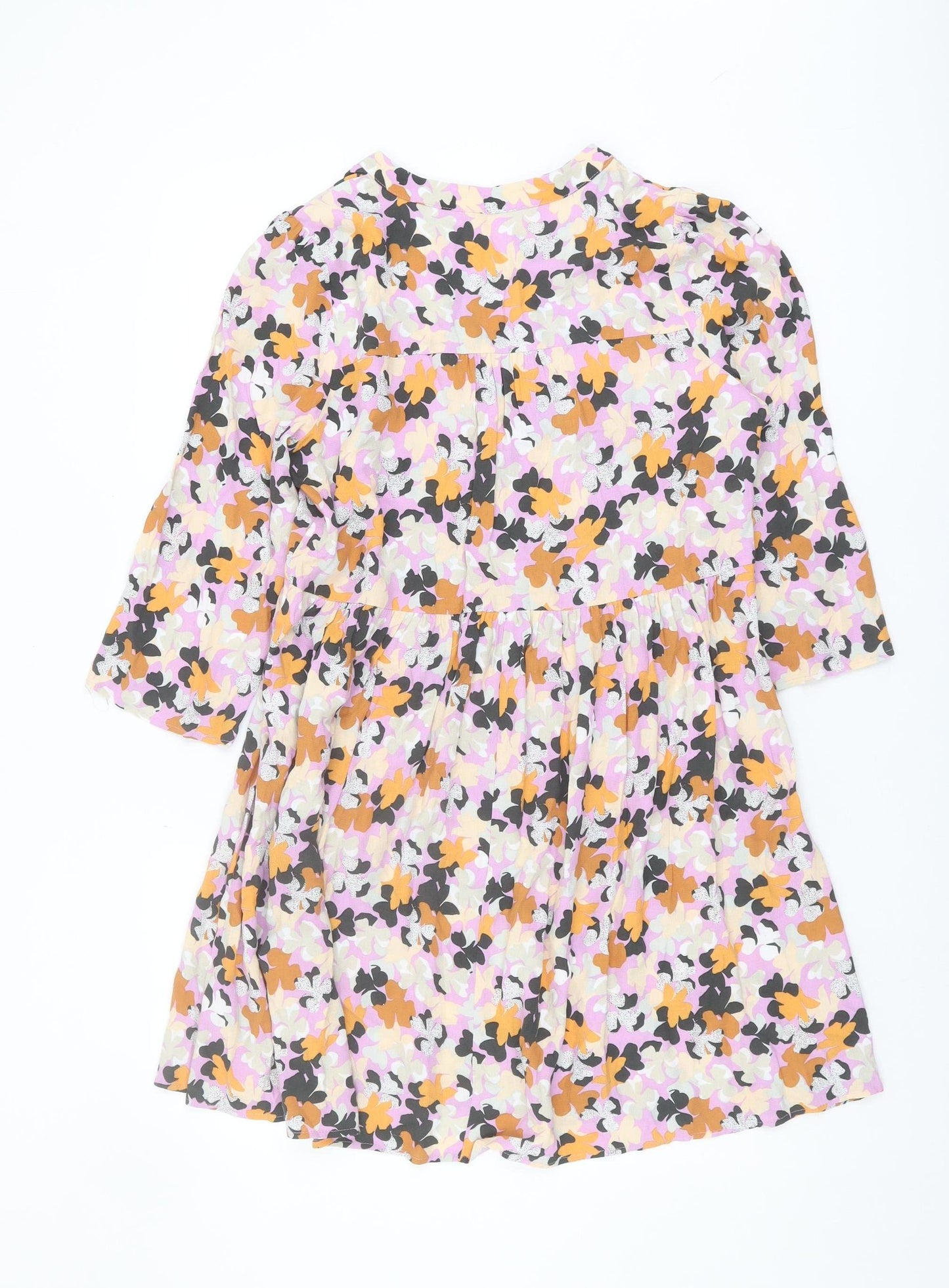 Marks and Spencer Petite Floral Dress, Size 10, Multicoloured